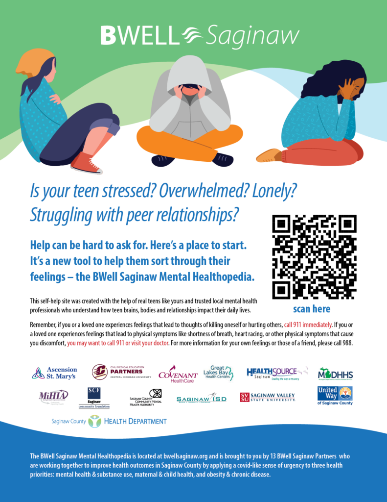 BWell Youth Mental Healthopedia Flyer 2 (Families)
